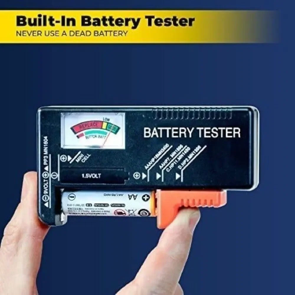 BATTERY DADDY™ 180 Battery Organizer and Storage Case with Tester